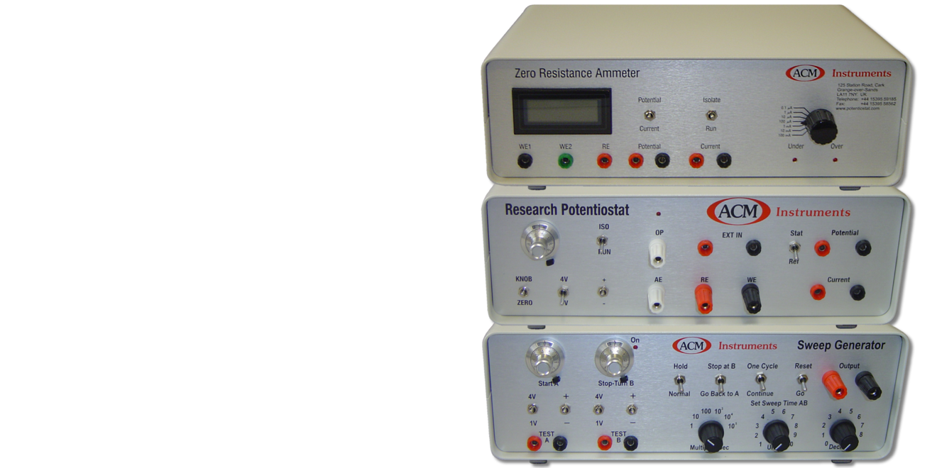 Traditional Zero Resistance Ammeter, Potentiostat and Sweep Generator